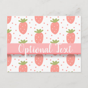 Felder von Erdbeeren Postkarte