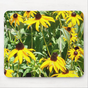 Felder von gelbem Mousepad