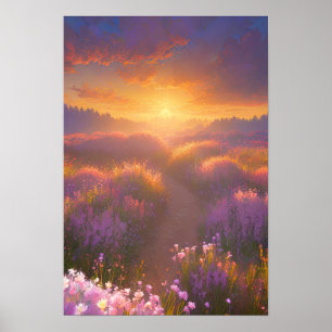 Felder von Lilac Dreams Poster