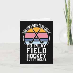 Felderhockey-Team-Angebot für ein verrücktes Hocke Karte