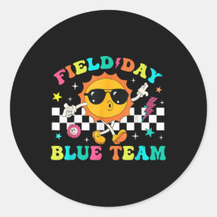 Feldertag Blue Team Color Team Spielwettbewerb Wa Runder Aufkleber