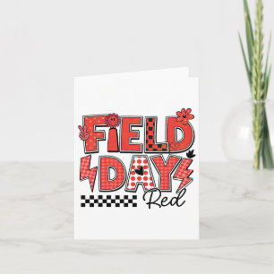 Feldertag Red Team Color Field Trip Team Game Comp Karte