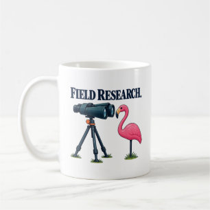 Feldforschung Lustiger Rasen Flamingo Kaffeetasse
