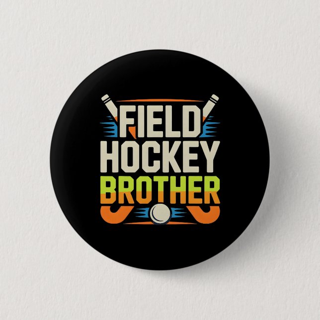 Feldhockey-Bruder  Button (Vorderseite)