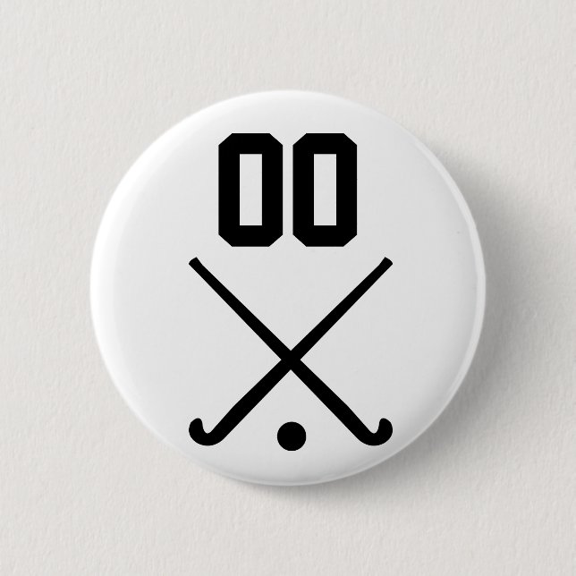 Feldhockey der benutzerdefinierten Nummer Button (Vorderseite)
