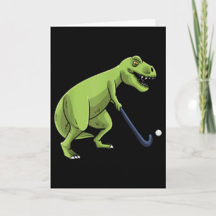 Feldhockey Dinosaurier T-Rex Spieler Männer Frauen Karte