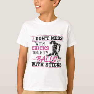 Feldhockey Erwachsenen Humor Stör nicht Hühner, di T-Shirt