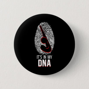 Feldhockey Fingerabdruck Es Ist In Meiner Dna _1 Button