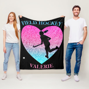 Feldhockey-Flanelldecke für Mädchen Fleecedecke
