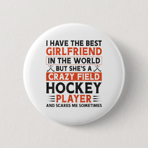 Feldhockey-Freund Ich habe die beste Freundin Button