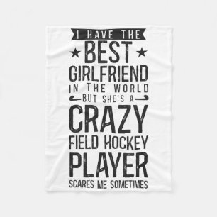 Feldhockey Freund Ich habe die beste Freundin Fleecedecke