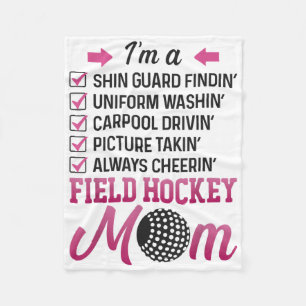Feldhockey Ich bin ein Schienbeinschutz-Feldhockey Fleecedecke