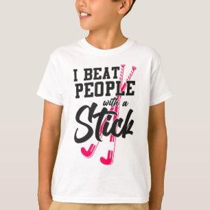 Feldhockey Ich schlage Leute mit einem Stock _2 T-Shirt
