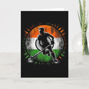 Feldhockey Indien Männer Indische Flagge Feldhocke Karte