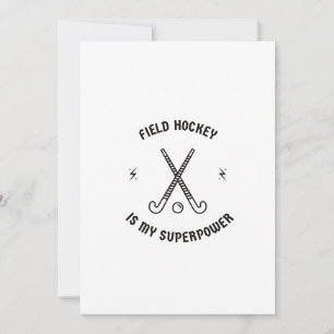 Feldhockey ist meine Supermacht Feiertagskarte