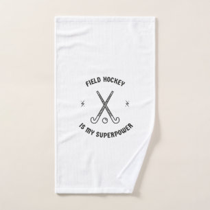 Feldhockey ist meine Supermacht Handtuch