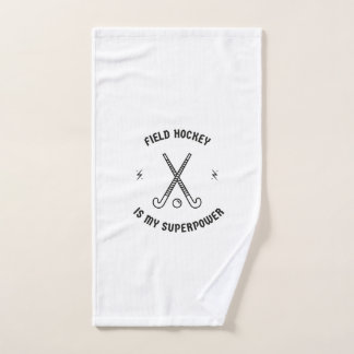 Feldhockey ist meine Supermacht Handtuch