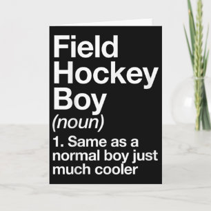 Feldhockey-Junge Definition Lustig Sport Karte