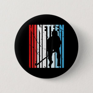 Feldhockey Jungen 19. Geburtstag Spieler Motivatio Button