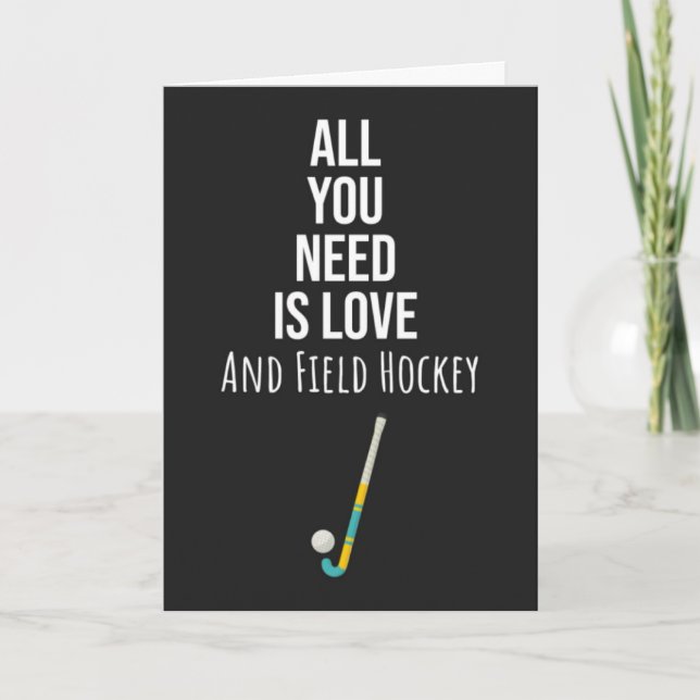 Feldhockey-Karten Kindertrainer Karte (Vorderseite)