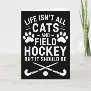 Feldhockey Katzen Lustig Feldhockey Karte