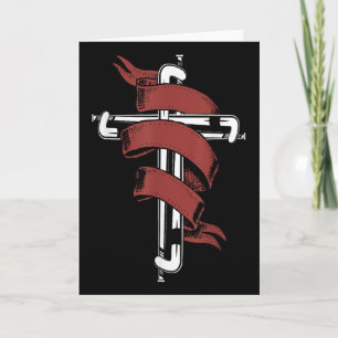 Feldhockey Kreuz Jesus Glaube Christlich  Karte