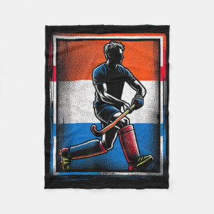 Feldhockey Männer Niederlande Niederländische Flag Fleecedecke