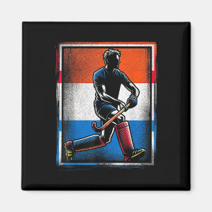 Feldhockey Männer Niederlande Niederländische Flag Magnet