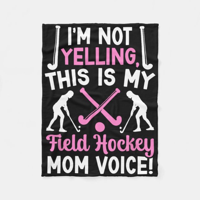 Feldhockey-Mutter-Stimme Mutter eines Feldhockey-S Fleecedecke (Vorderseite)
