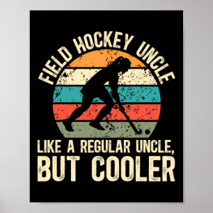 Feldhockey-Onkel-Definition Feldhockey-Spieler Poster