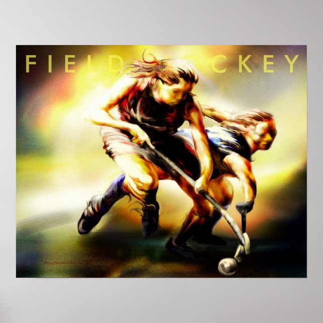 Feldhockey-Poster Poster (Vorne)