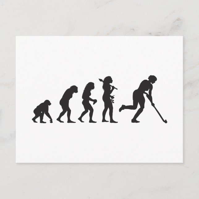 Feldhockey Postkarte (Vorderseite)