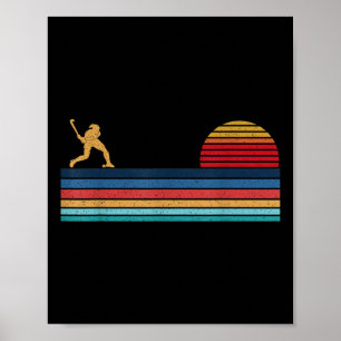 Feldhockey Retro Vintage _1 Poster