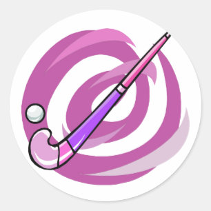 Feldhockey Runder Aufkleber