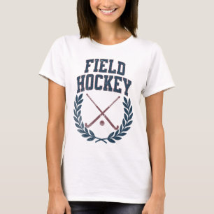 Feldhockey-Schläger Kranz College-Design für Athle T-Shirt