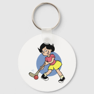 Feldhockey-Spieler Schlüsselanhänger