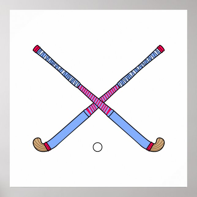 Feldhockey-Sticks Poster (Vorne)