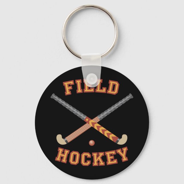 Feldhockey-Sticks Schlüsselanhänger (Vorderseite)