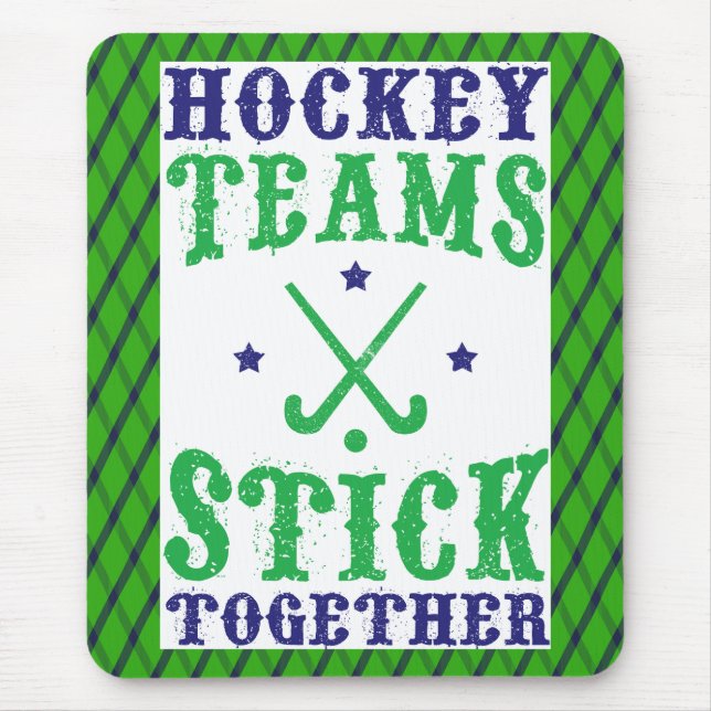 Feldhockey-Teams kleben gemeinsam Mousemat Mousepad (Vorne)