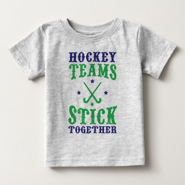 Feldhockey-Teams zusammenhalten Baby T-shirt (Vorderseite)