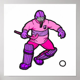Feldhockey-Torwart Poster