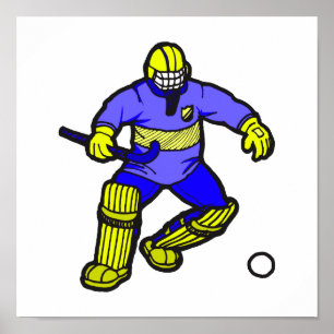 Feldhockey-Torwart Poster