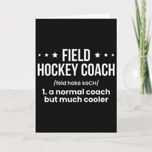 Feldhockey-Trainer-Definition Karte