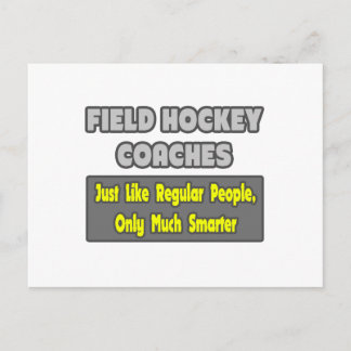 Feldhockey-Trainer .. Klüger Postkarte