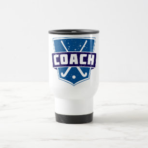 Feldhockey-Trainer-Schild Reisebecher