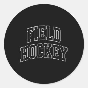 Feldhockey Varsity University College Campus Alu Runder Aufkleber