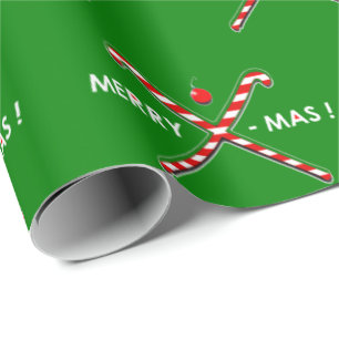 Feldhockey-Weihnachtsgeschenk Geschenkpapier