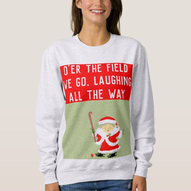 Feldhockey-Weihnachtsgeschenk Sweatshirt (Vorderseite)