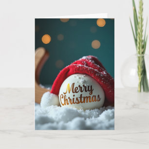 Feldhockey-Weihnachtskarte Karte