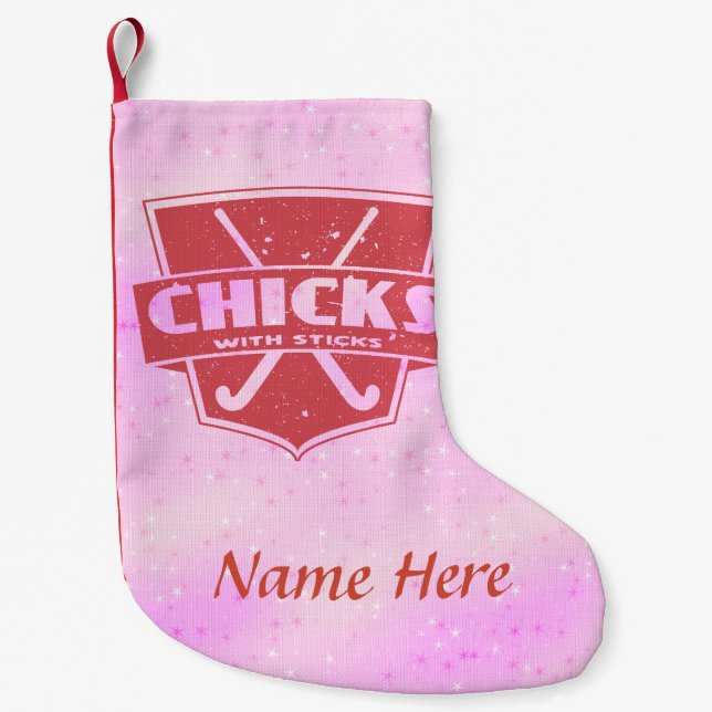 Feldhockeyschläger mit Sticks Weihnachtsgebäck Str Kleiner Weihnachtsstrumpf (Vorderseite)
